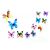 Butterflies fluoreszkáló 12 db, mix 103088888