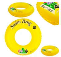 Small inflatable ring for children to swim in the pool