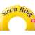 Yellow inflatable swim ring for toddlers, perfect for pool fun and learning to swim