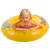 Yellow inflatable swim ring for toddlers, perfect for pool fun and learning to swim