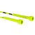 Close-up of green jump rope handles