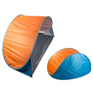 Skladací pop-up plážový stan, otvorený a zatvorený pohľad - Plážové stany