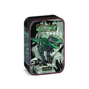 Ars Una T-Rex Stiftetui, Dinosaurier-Design, Schulsachen, 30 Stifte, 4 Radiergummis, zusätzliche Fächer - Ars Una Federmappen