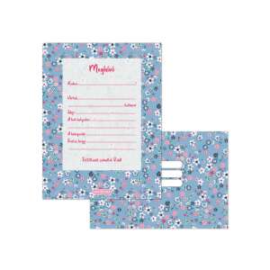 Ars Una Pearl Blossom Blue set de invitații cu plicuri, design floral - Felicitări, invitații