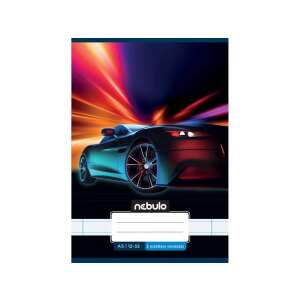 Nebulo A5-ös füzet 12-32 vonallal 3. osztályosoknak, vagány sportautós mintával - Nebulo
