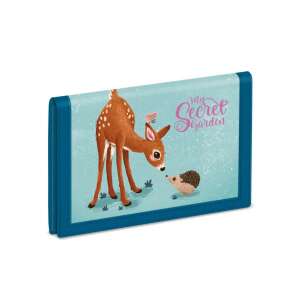 My Secret Garden Geldbörse mit Hirsch und Igel Design, blau und türkis, für Kinder - Ars Una