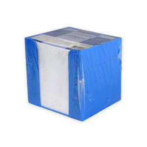 Blauer Plastik-Notizblockhalter mit 750 Blatt Papier - Notizblöcke