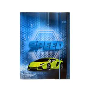 Spirit Speed Racer A4 mappa zöld Lamborghinivel kék háttérrel - Irattartó mappa