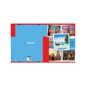 Nebulo A/4-es méretű füzetbox Thaiföld mintával, ideális iskolai felszerelések tárolására - Füzetbox