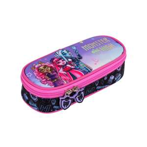 Monster High ovális tolltartó, rózsaszín és lila színben, Monster High karakterekkel, 23cm - Unipap