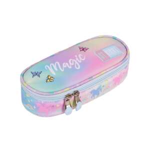 St.Right Magic Unicorn tolltartó, rózsaszín és kék színben, unikornisokkal és szivárványokkal, ovális alakú - Unipap