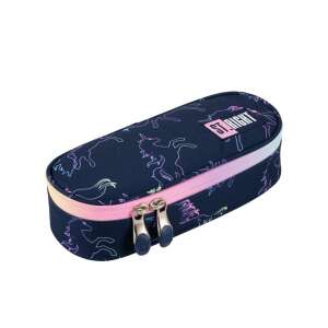 St.Right Dream unikornis tolltartó, 23cm, ovális, kék, rózsaszín, szivárvány, iskolai kellékek - Unipap