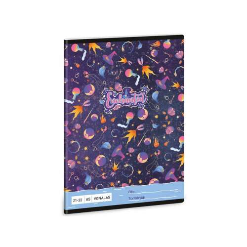 Ars Una Enchanted A/5 liniertes Notizbuch mit magischem Design, perfekt für Grundschüler