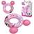Bestway Disney Minnie Mouse Splash Pal Плавателен кръг, розов надуваем плавателен кръг с дизайн на Minnie Mouse, за деца от 3 до 6 години