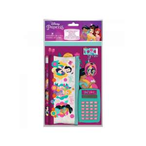 Disney Prinzessin Schreibwaren-Set mit Taschenrechner, mit Schneewittchen, Arielle und Pocahontas - Schreibwaren-Sets