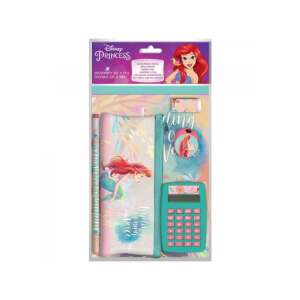 Disney Prinzessin Ariel Schreibwaren-Set mit Taschenrechner, 6-teiliges Set - Schreibwaren-Sets