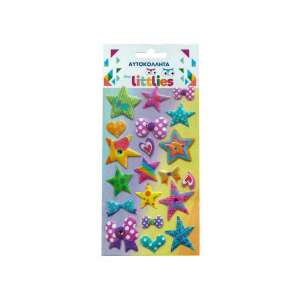 The Littlies 3D pufi matrica ív csillagokkal, masnikkal és szívekkel - Luna