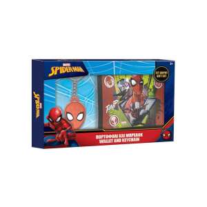 Portofel Spiderman cu breloc set cadou 103153560 - Portofele pentru copii