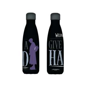 Wednesday Addams Give Me a Hand Edelstahl-Vakuumflasche, 500ml, schwarz - Füttern
