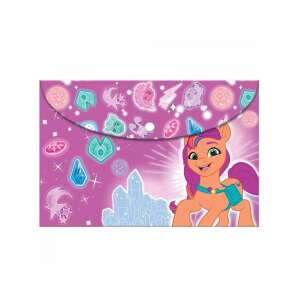 Dosar din plastic My Little Pony Luna A4 cu închidere cu clapetă, cu un design colorat cu Luna și cristale - Huse de protecţie acte