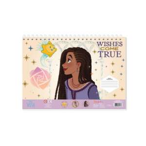 Disney Wish Upon A Star Kreativ-Skizzenbuch mit Stickern und Schablonen, mit der Hauptfigur aus dem Film - Kinderheft mit Stickern