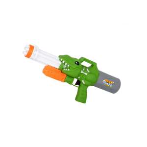WaterWow Dinoszauruszos vízipisztoly, 40cm hosszú, zöld, 5 csővel, tökéletes nyári vízi csatákhoz - Strandjáték