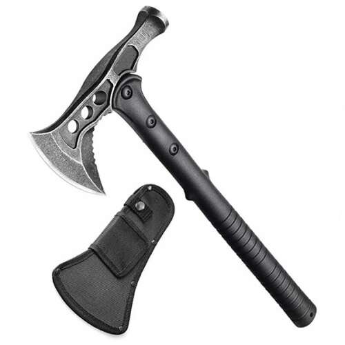 IdeallStore® 2 в 1 брадва с чук и калъф, неръждаема стомана, 39 cm