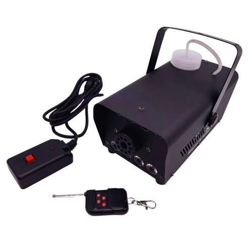 600W smoke machine with remote control, black