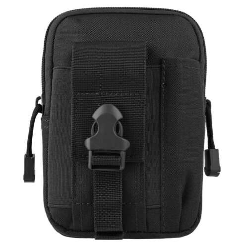 IdeallStore® Trooper Reach taktická bedrovka, čierna, objem 1 liter