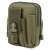 IdeallStore® Trooper Reach tactical belt bag, green, 1L capacity, for phone, wallet, and other essentials, side view