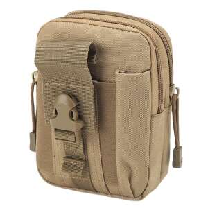 IdeallStore® Trooper Reach Tactical Belt Bag, beige, 1 liter capacity, for phone, wallet, and other essentials - Belt bag
