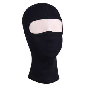 IdeallStore® balaclava unisex neagră, Adventure Starter, bumbac, marime unica, pentru schi, snowboard, motociclete, biciclete, quad, airsoft, paintball - Schiuri