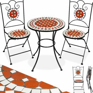 Mozaik Kerti Asztal Szett - 2 Szék