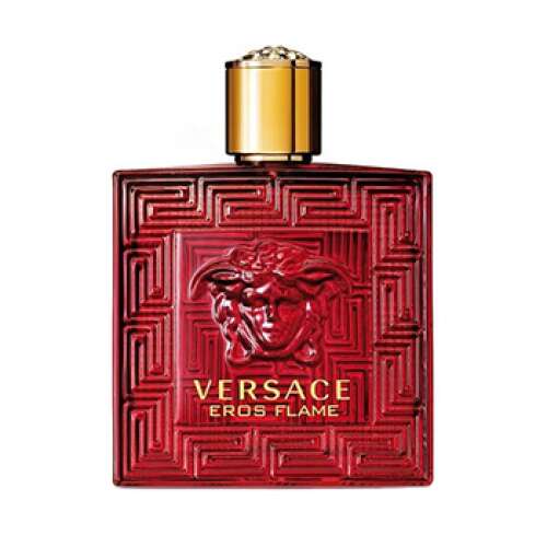 Versace Eros Flame borotválkozás utáni balzsam, 100 ml, piros üveg aranyszínű kupakkal