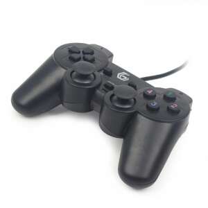 Gembird JPD-UDV-01 USB PC Dual Vibration Gamepad, negru, vedere din unghi - Gembird