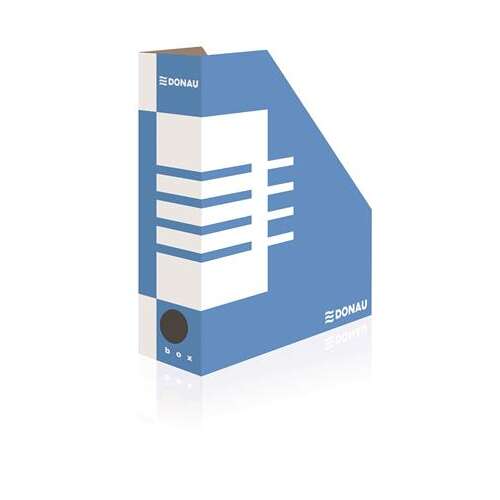 DONAU 100mm cardboard magazine file, blue