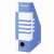 DONAU 100mm cardboard magazine file, blue