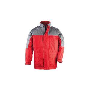 Geaca de protectie izolata, RIPSTOP, cu captuseala din lana si material PVC impermeabil M Gri si rosu 103180634 - Palton de lucru