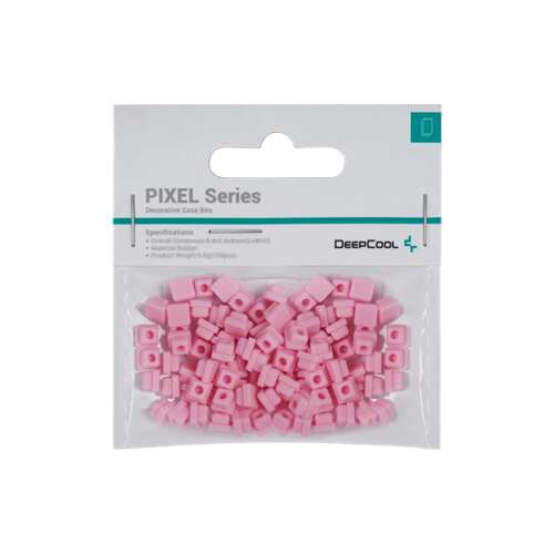 100 pack of pink DeepCool PIXEL Series silicone PC case accessories