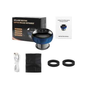 Professional Intelligent Electric Cupping Massager, Acupuncture Point Scraping, for Detoxification, High-Power Vacuum Suction, Hot Compress for Pain Relief, Portable