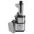 Steba E 400 Slow Juicer, silber und schwarz, Vorderansicht