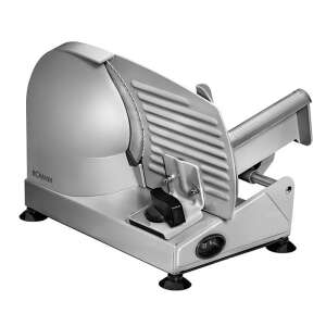 Bomann MA 451 CB electric meat slicer, stainless steel, for slicing bread, meat, cheese, vegetables - Slicing Machine