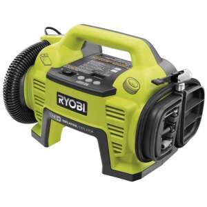 Ryobi ONE+ 18V Akkumulátoros Felfújó/Leeresztó Szivattyú, zöld és fekete, dölt szögböl - Elektromos pumpa