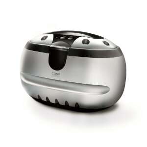 Curățător ultrasonic pentru bijuterii Caso UltraSonicClean, argintiu și negru, vedere din unghi - Caso