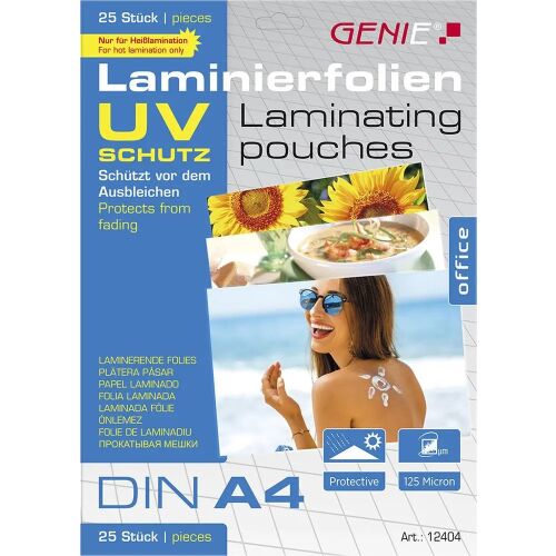 Genie A4 Lamináló Fólia - 125 mikron - 25 db 146362152 - Genie