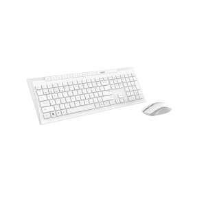 Rapoo 8210M Drahtloses Tastatur- und Maus-Set, Weiß, UK-Layout - Tastaturen