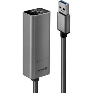 Adapter LINDY USB 3.0 do 2.5G Ethernet, 43313, szary, do łączenia komputerów i laptopów z sieciami Gigabit Ethernet - Karta sieciowa