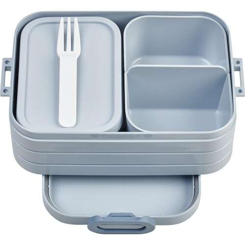 Mepal Take a Break Bento Midi Lunchbox-Set, hellblau, 0,9L, mit Fächern und Gabel