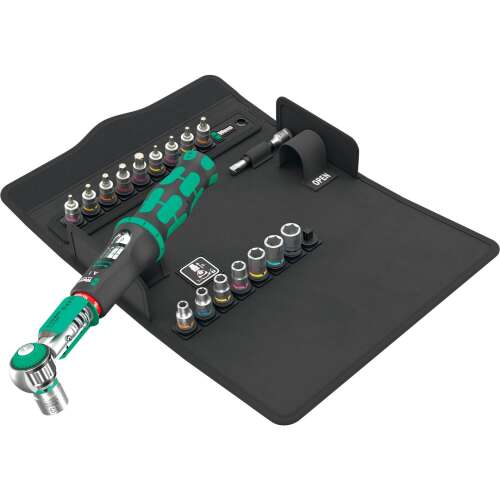 Set de chei dinamometrice Wera Safe-Torque A1 SHK cu 20 piese, inclusiv cheia dinamometrică, biți și prize