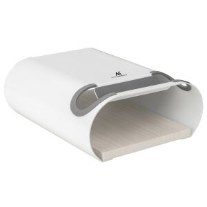 NK Home Kenyértartó, fehér kenyértároló fa alappal - Maclean